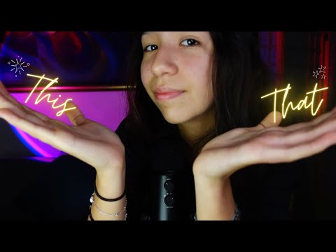 ASMR CHALLENGE - This or That? (escoge tu trigger favorito...🩷)