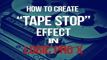 How To Make TAPE STOP Effect in Logic Pro X | Slow Down Effect (Audio FX)