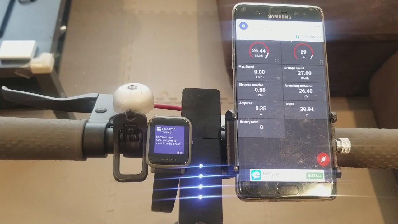 Xiaomi M365 And Amazfit Bip As A Dashboard Youtube
