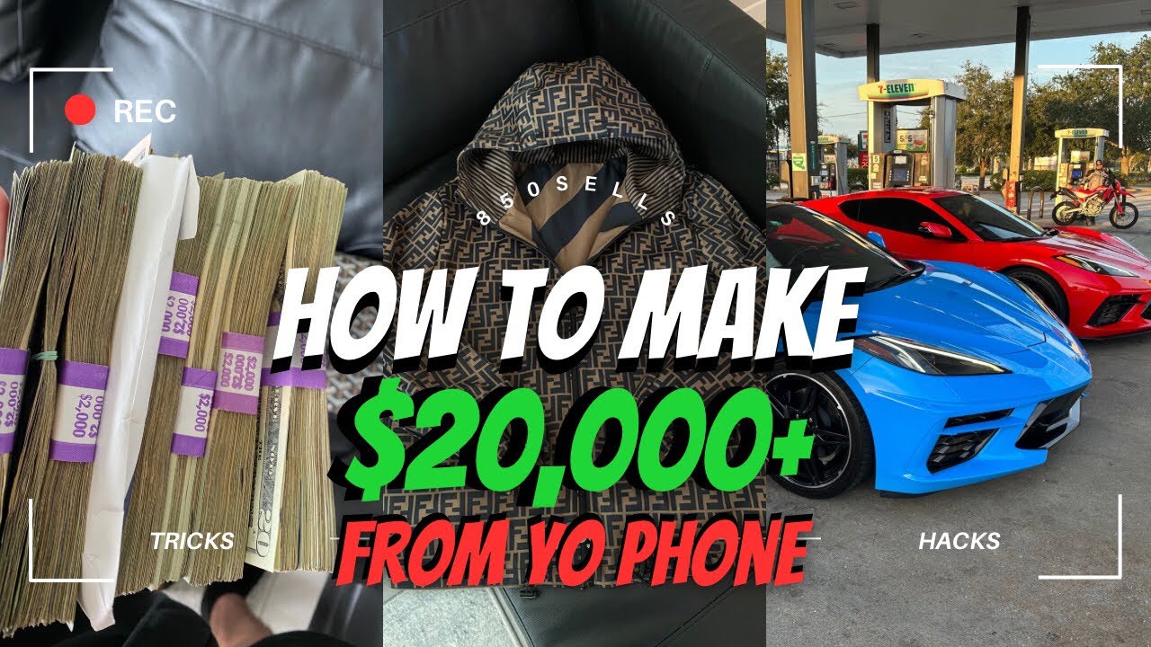 HOW TO MAKE THOUSANDS FROM YOUR PHONE (RESELLING DESIGNER) - YouTube
