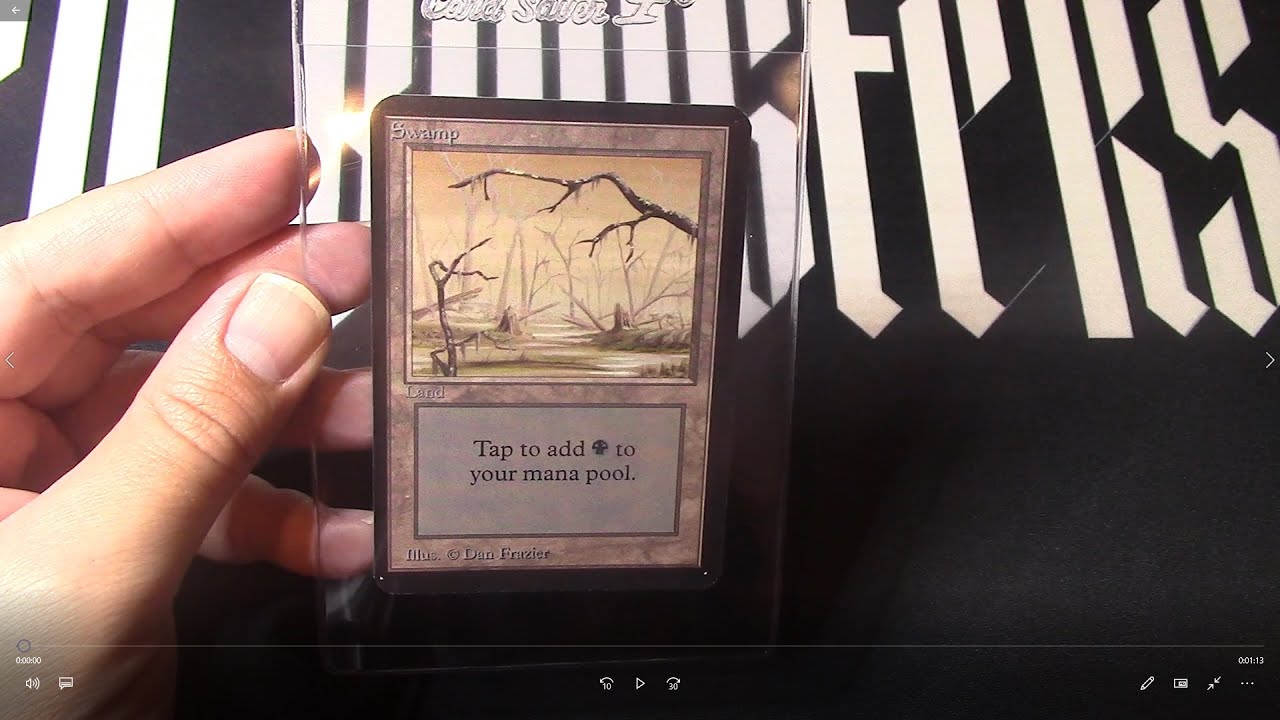 MTG Swamp Alpha V2 - 24 hour Auction! NM