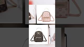 Floral Backpack Fashion Backpack Fresh Student School Bag pu Leather