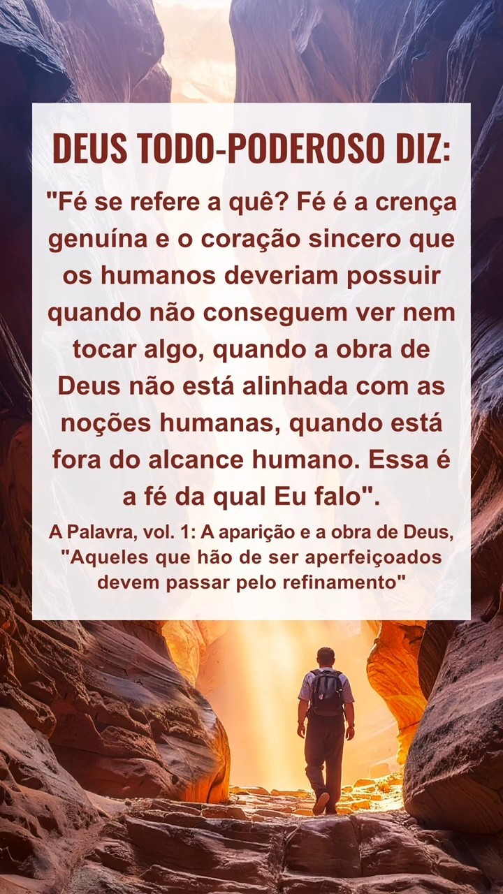 Acalme-se diante de Deus, leia Suas palavras