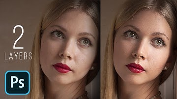 High-End Skin Retouching with Just 2 Layers! - Photoshop Tutorial