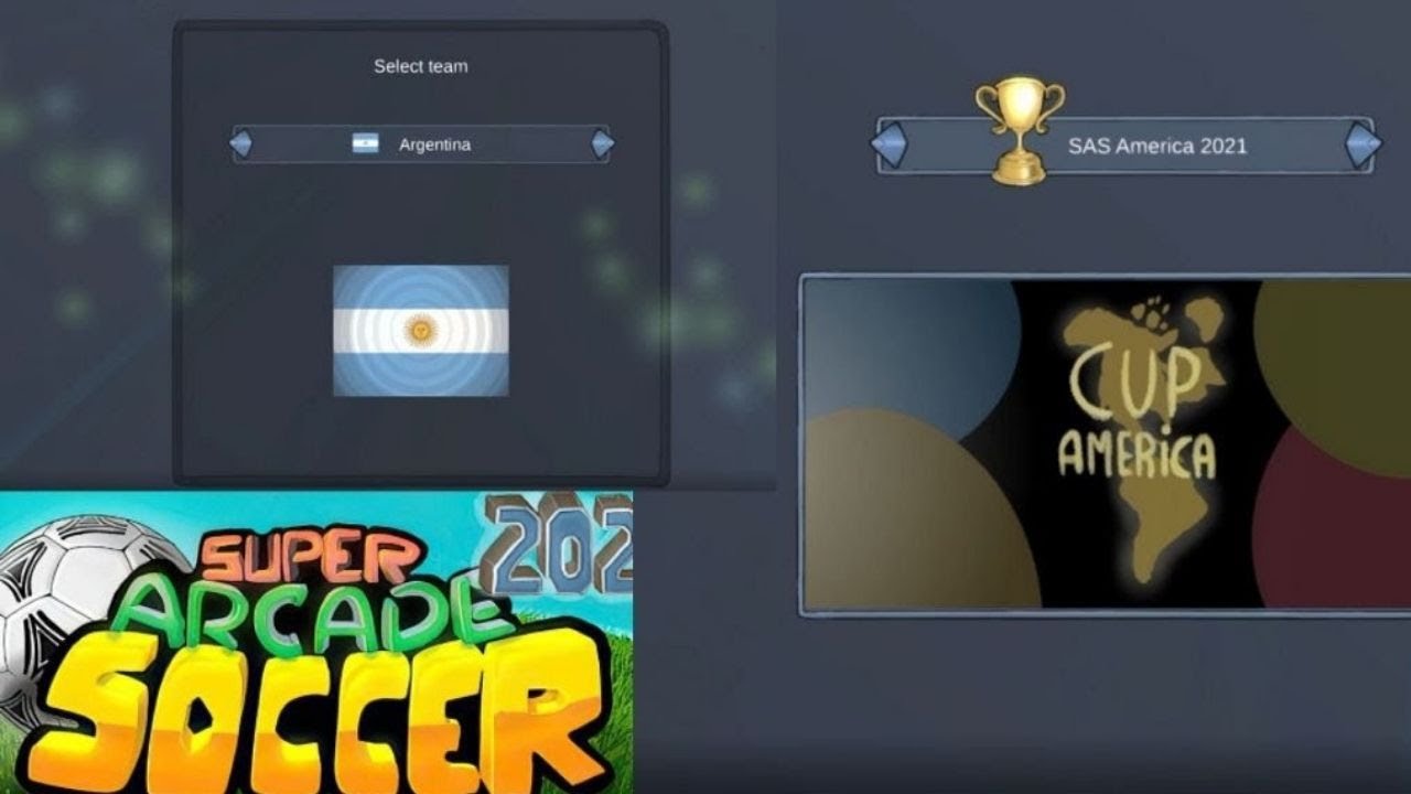 Super Arcade Soccer 2021 (PS4) : Road to the American Cup W Argentina