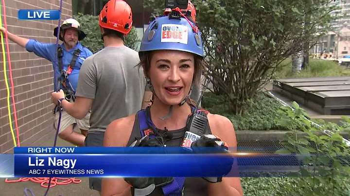 ABC7's Liz Nagy rappels down hotel for Make-A-Wish