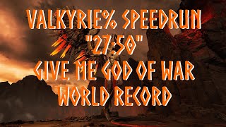 God of War Speedrun | NG+ Valkyrie% G.M.G.O.W (27:50) | (New World Record)  | Zeus Set