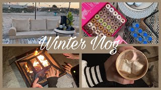 طلعة شتوية| جلسة جنب البحر مع بنات العيلة | winter Vlog ❄️🤍