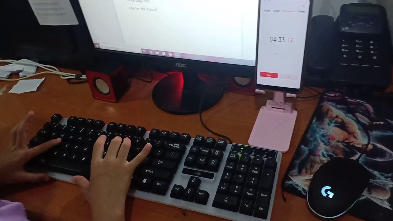 typing baa baa black sheep - YouTube