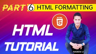 HTML FORMATTING TAGS - HTML TUTORIAL FOR BEGINNERS IN HINDI