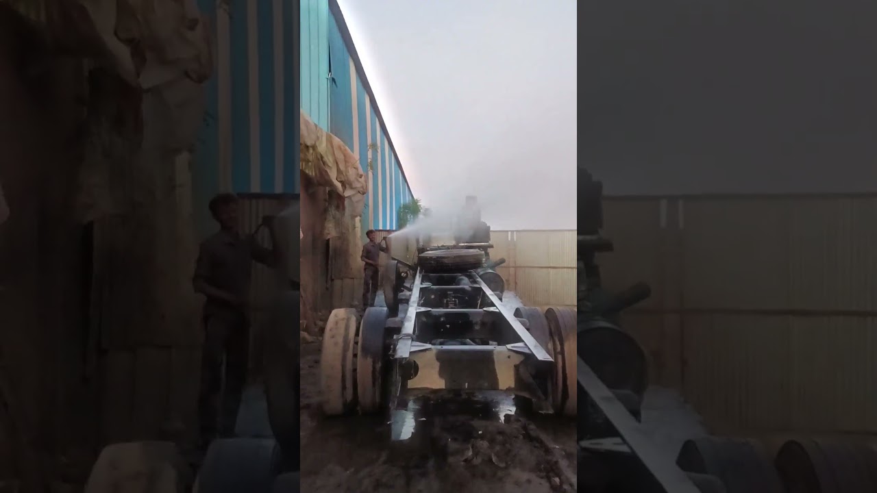 Old Tata Chassis washing 😉🔜 How toxy 