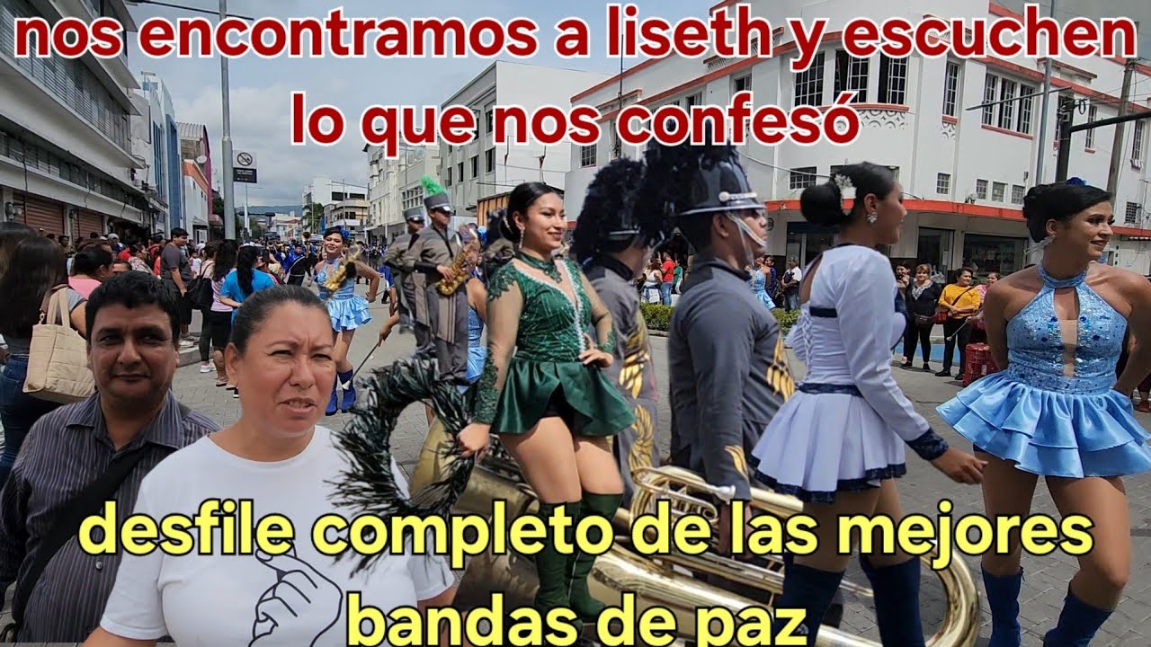 🛑 Desfile lleno de lindas señoritas cachiporristas 😱 liseth aparece de repente 😱