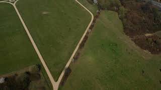 Arboretum in Eschborn aus der Luft gefilmt