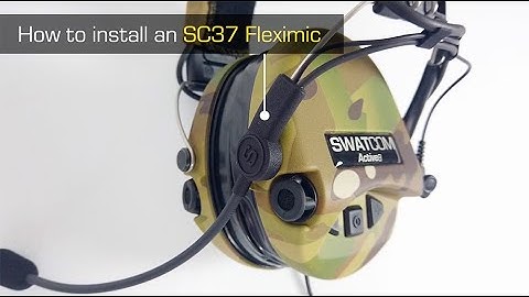 How to install a SWATCOM SC37 Mic (Transform your hearing protector into a communications headset)