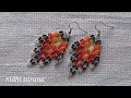 ⚜️Netted Lacy Earrings / Seed bead delicate Earrings/ Aretes Tutorial Diy (0459)