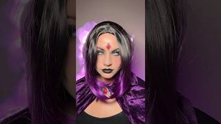 34/100 Days of Halloween Makeup- RAVEN from Teen Titans. #halloween #cosplay #makeup #fyp #nirvana