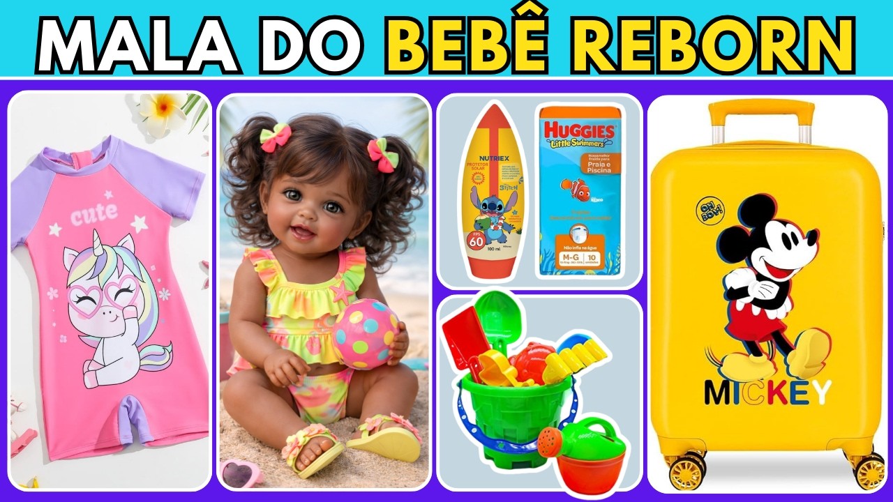 🧳🌊 Mala de Viagem do Bebê Reborn 2026 | Desafio Praia Completo!