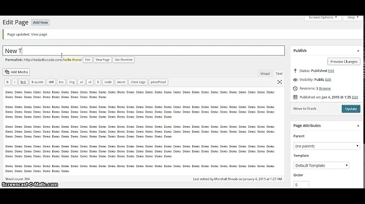 How To Update a WordPress Page or Post URL