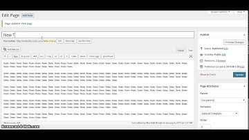 How To Update a WordPress Page or Post URL