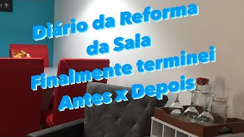 TERMINEI A REFORMA 🙏🏻👏🏻 ANTES X DEPOIS- Aline Almada
