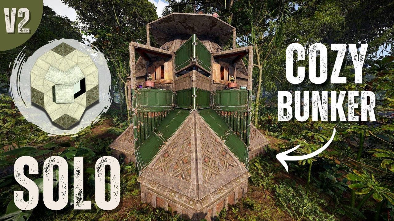 Maya V2- The Super Cosy SOLO Bunker Base - RUST 2025 (stability bunker ...