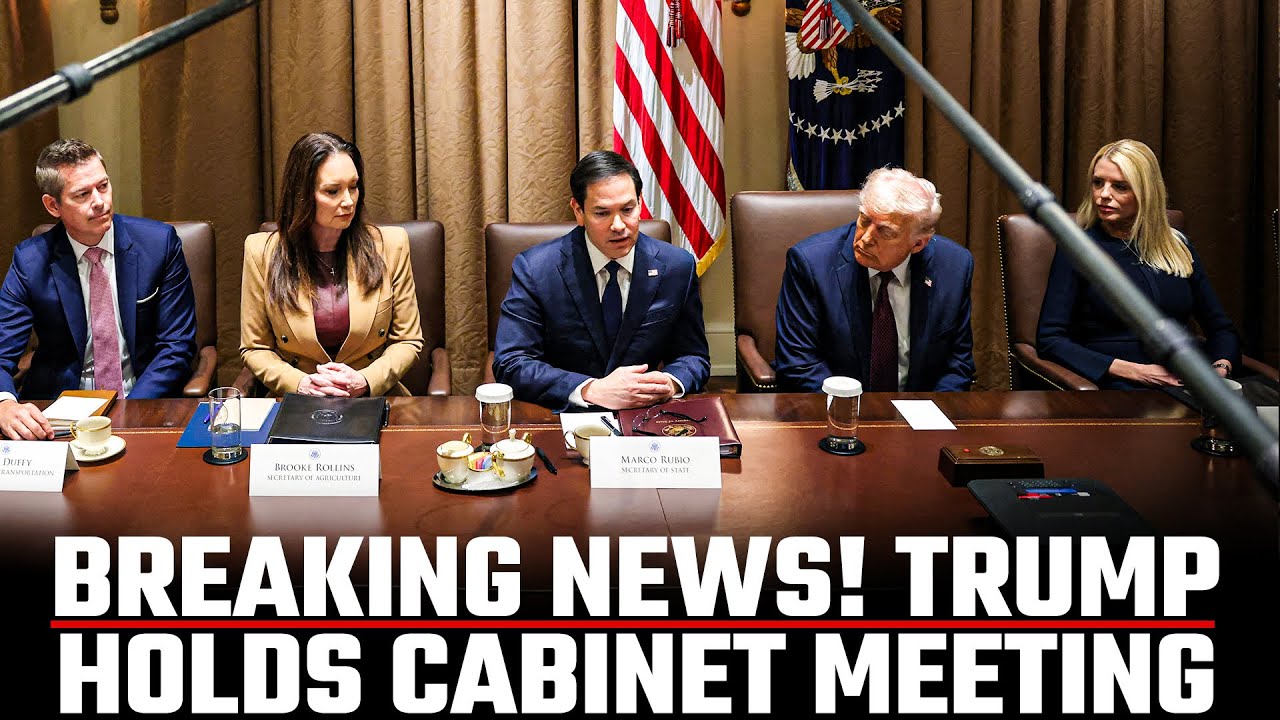 US Prez Trump holds cabinet meeting at White House | JD Vance | Marco Rubio  | Elon Musk