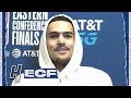 Trae Young Postgame Interview - Game 1 ECF  - Hawks vs Bucks | 2021 NBA Playoffs