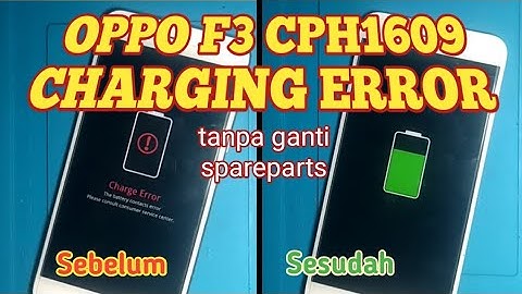 Oppo F3 Charging Error Solution || 100% Done