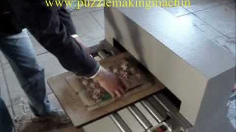 How to produce jigsaw puzzle? (puzzle making machine works video)