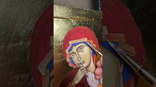 ხატწერის პროცესი☦️ #art #icon #iconografia #iconography #painting #artist
