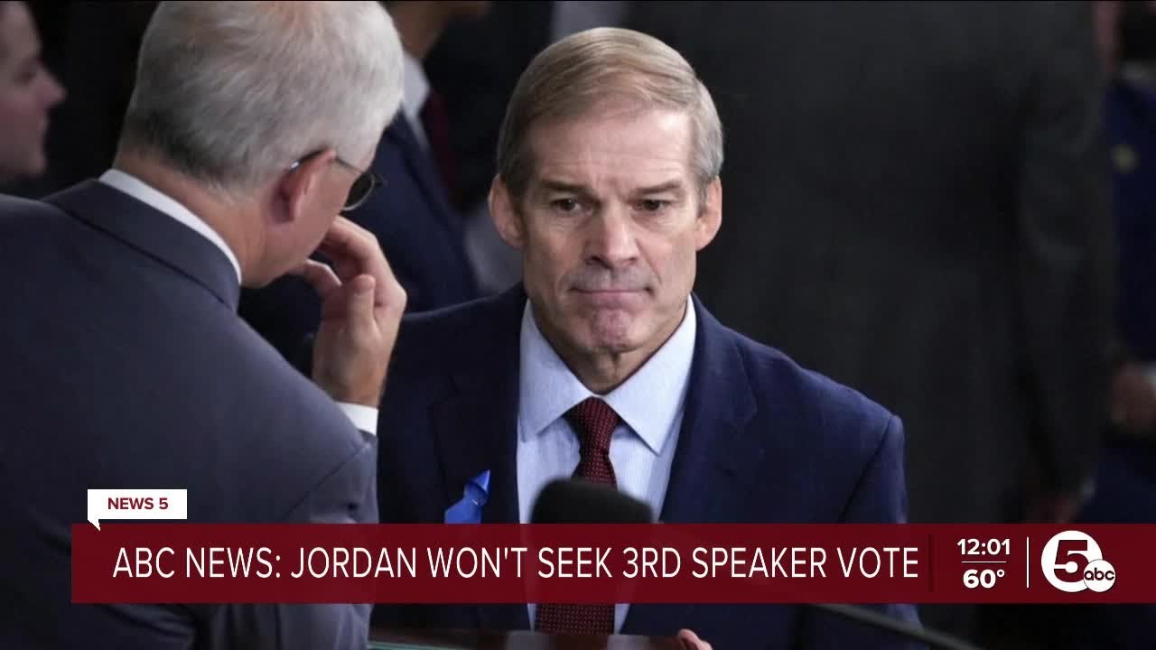 Rep. Jim Jordan will not immediately pursue another House speaker vote ...