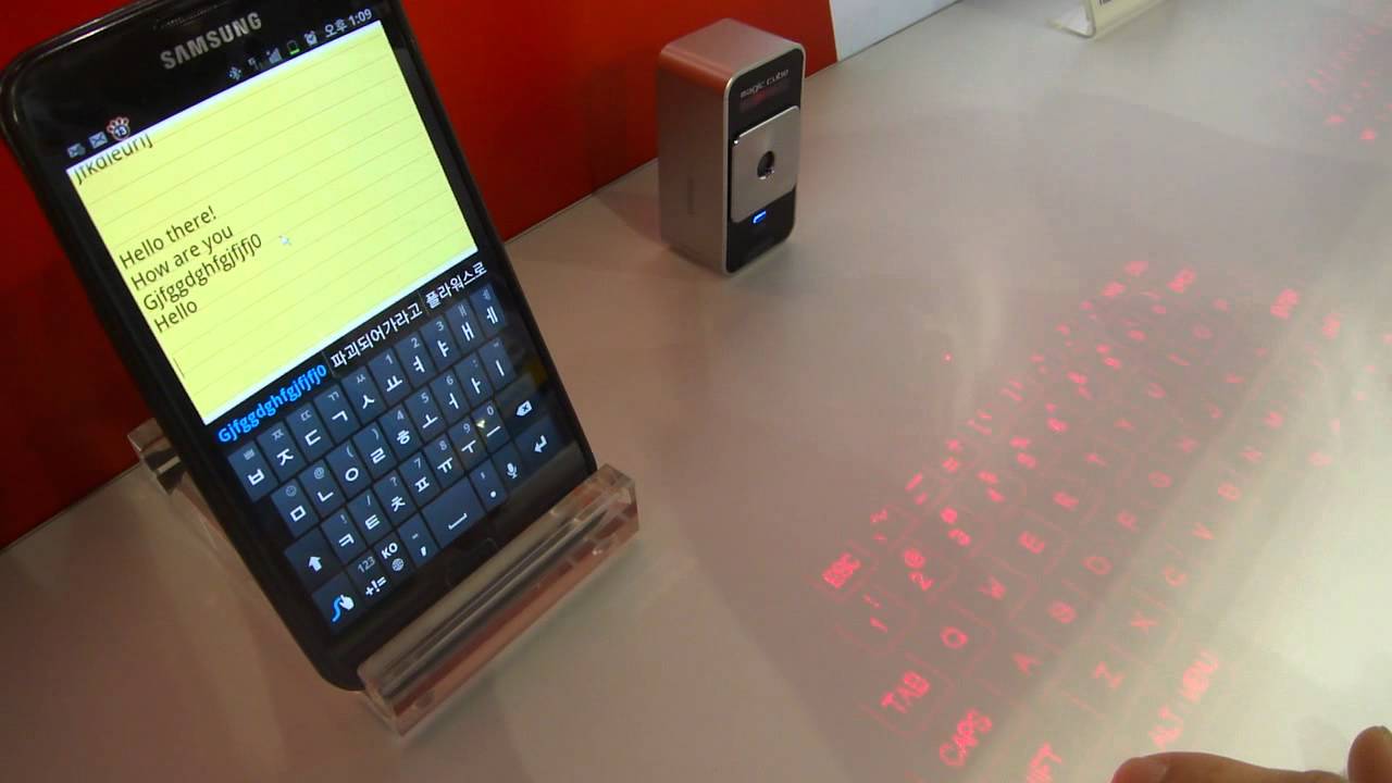 CES2012 Laser Projection Keyboard