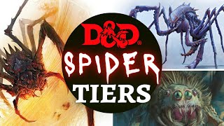 D&D MONSTER RANKINGS - SPIDERS