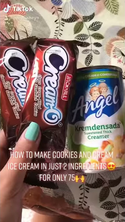 DIY COOKIES & CREAM ICE CREAM BUDGET PACK | IN JUST 2 INGREDIENTS
