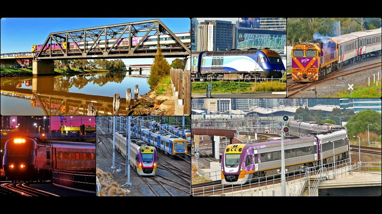 Australian Railroad Public Transport Victoria Trains and Trams of