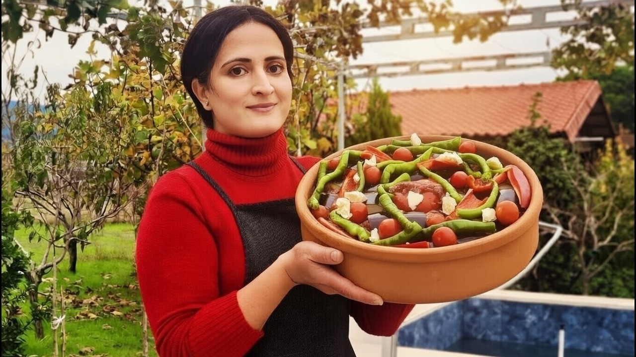 🍆 Шашлык из баклажанов и домашний лаваш в Village House 🌿