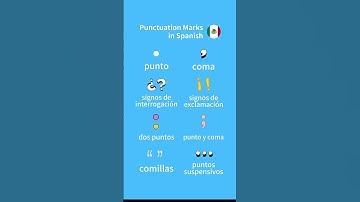 Spanish Punctuation Marks