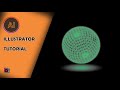 How to make Glow Wireframe globe design in Illustrator