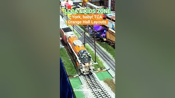 TCA YORK Orange Hall Train Show Lionel Trains LCCA Model Railroad Layout & KIDS ZONE Kid Colton