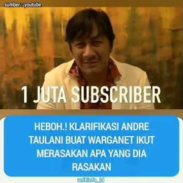 Andre taulani minta maaf soal istri nya hina prabowo