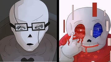 X Gaster meets Fatal Error (undertale short)