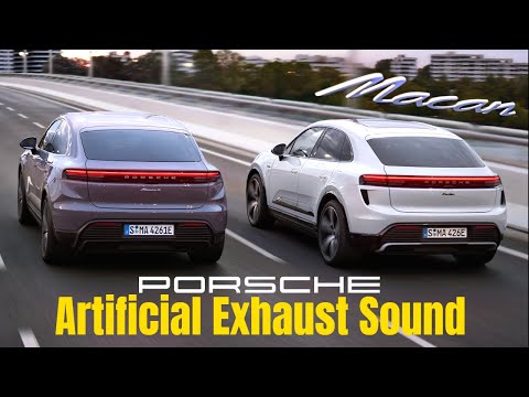 2024 Electric Porsche Macan 4 and Turbo Artificial Exhaust Sound