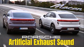 2024 Electric Porsche Macan 4 and Turbo Artificial Exhaust Sound