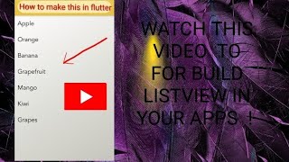 How to make ListView.builder I Listview.Separated in Flutter !