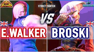 SF6 🔥 Ending Walker (Ed) vs Broski (AKI) 🔥 SF6 High Level Gameplay