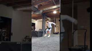 Lateral Push to Lateral Box Jump w/Knee Drive
