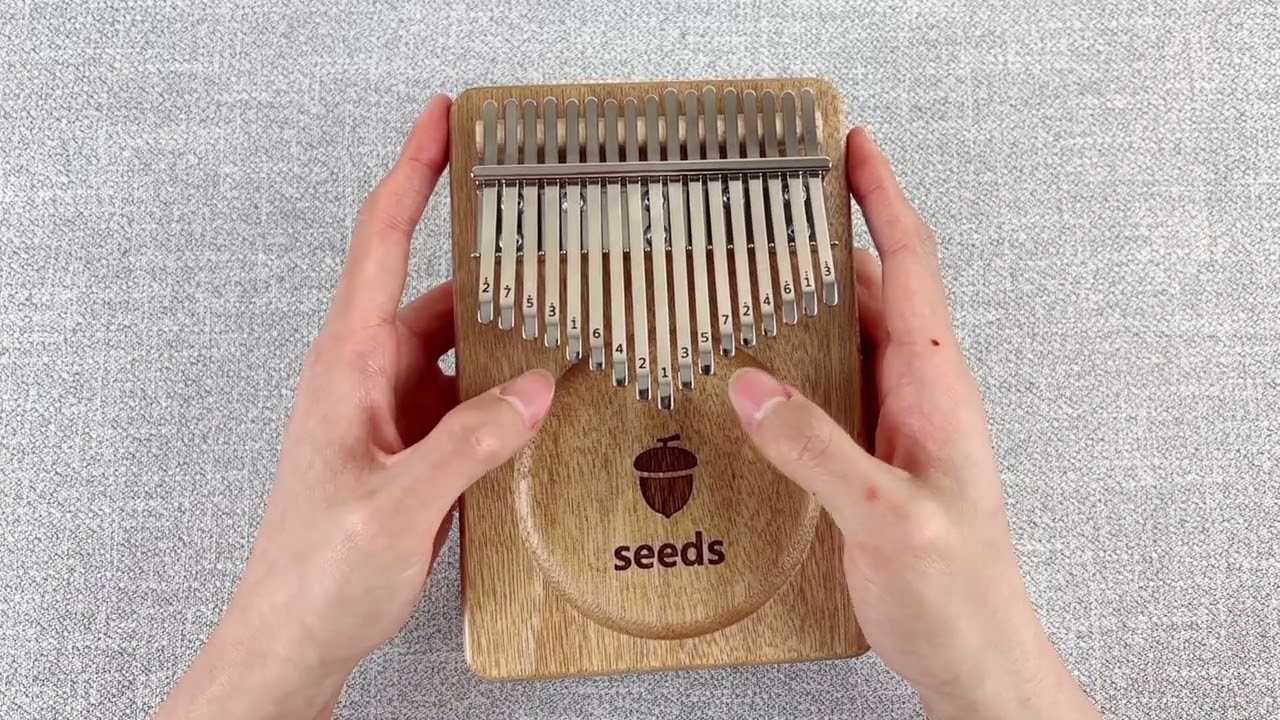 Canon | seeds kalimba 17 key (okoume) #kalimba#kalimbasongs