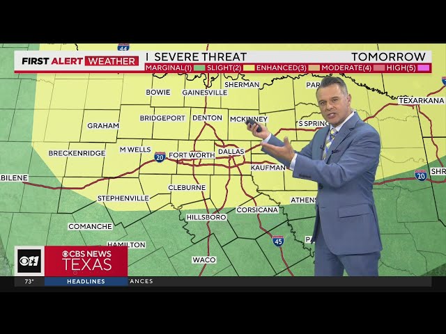 The severe weather threat continues in North Texas class=