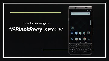 How to use widgets on the BlackBerry KEYone