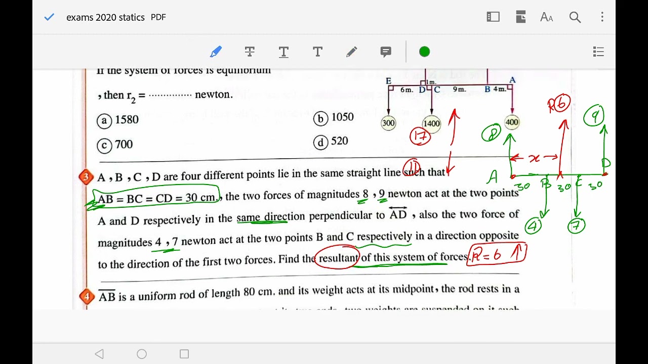 3rd secondary statics 1st 2020 exam